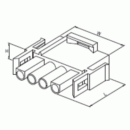 4'LÜ YUVARLAK KONNEKTÖR  ERKEK 
